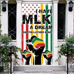 Aperturee - Aperturee I Have A Dream Retro Usa Flag Mlk Day Door Cover