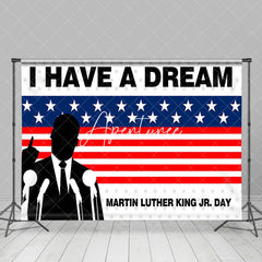 Aperturee - Aperturee I Have A Dream Usa Flag Speech Happy Mlk Day Backdrop