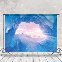 Aperturee - Aperturee Ice Cave Mountain Arctic Sunset Sea Winter Backdrop