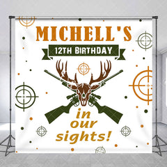 Aperturee - Aperturee In Our Sight Hunt Custom Name 12th Birthday Backdrop