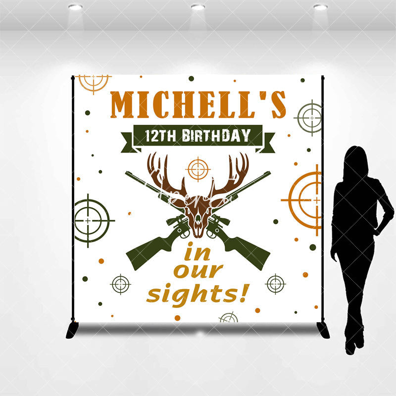 Aperturee - Aperturee In Our Sight Hunt Custom Name 12th Birthday Backdrop