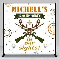 Aperturee - Aperturee In Our Sight Hunt Custom Name 12th Birthday Backdrop