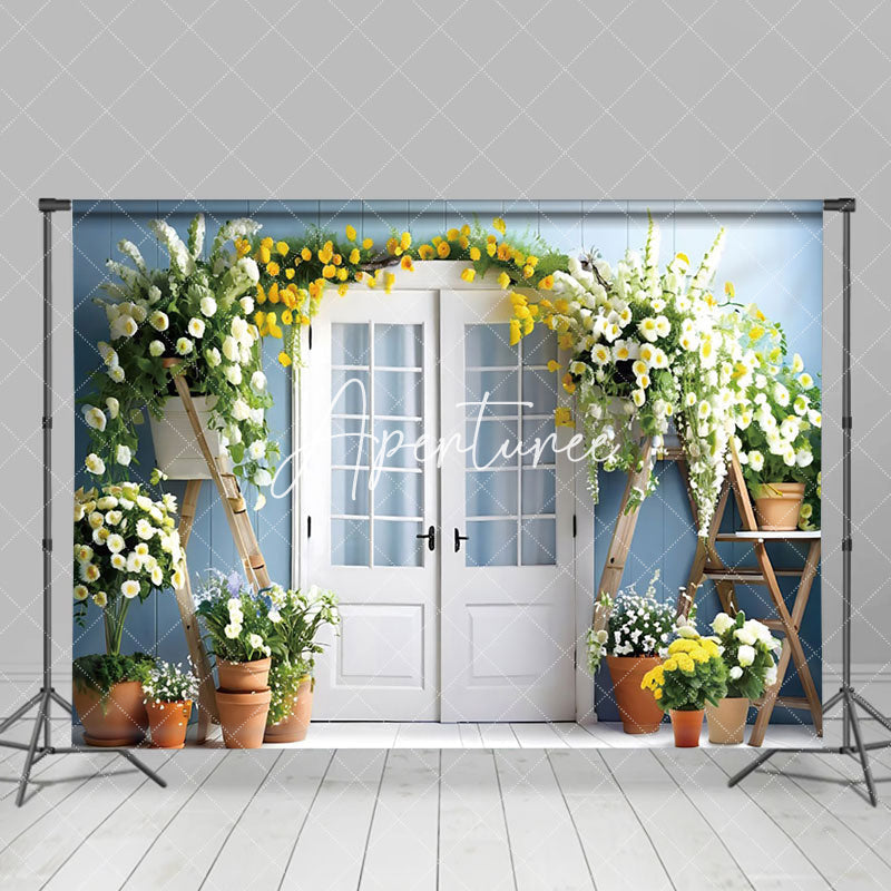 Aperturee - Aperturee Indoor Greeny Balcony Spring Photography Backdrop