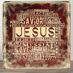 Aperturee - Aperturee Jesus Christ Religious Word Tension Fabric Backdrop