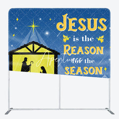 Aperturee - Aperturee Jesus Is the Reason Christmas Pillow Cover Backdrop