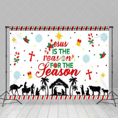 Aperturee - Aperturee Jesus Is The Reason For The Season Christmas Backdrop