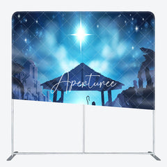 Aperturee - Aperturee Jesus Moon Night Bokeh Christmas Pillow Case Backdrop