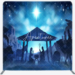 Aperturee - Aperturee Jesus Moon Night Bokeh Christmas Pillow Case Backdrop