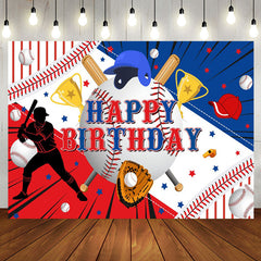 Aperturee - Aperturee Jolly Basebal Birthday Celebration Trophies Backdrop