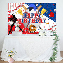 Aperturee - Aperturee Jolly Basebal Birthday Celebration Trophies Backdrop