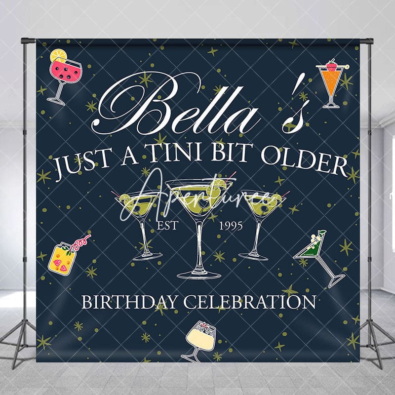 Aperturee - Aperturee Just A Tini Bit Older Custom Name Birthday Backdrop