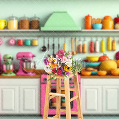 Aperturee - Aperturee Kitchen Supplies Tidy Display Photo Backdrop