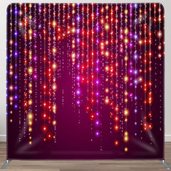 Aperturee - Aperturee Led Lights Strings Dark Purple Party Backdrop Cover