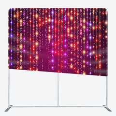 Aperturee - Aperturee Led Lights Strings Dark Purple Party Backdrop Cover