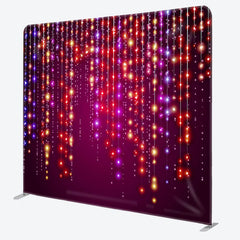 Aperturee - Aperturee Led Lights Strings Dark Purple Party Backdrop Cover