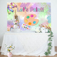 Aperturee - Aperturee Lets Paint Graffiti Artboard Kids Party Backdrop