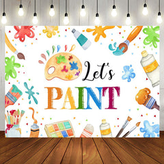 Aperturee - Aperturee Lets Paint Graffiti Kids Drawing Party Backdrop