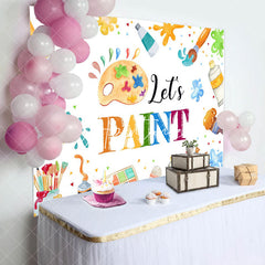 Aperturee - Aperturee Lets Paint Graffiti Kids Drawing Party Backdrop