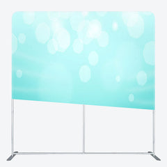 Aperturee - Aperturee Light Blue Bokeh Fabric Backdrop Cover For Photo