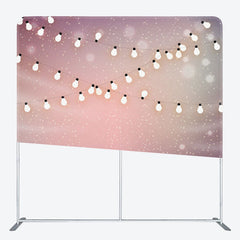 Aperturee - Aperturee Light Pink Gradient Glitter Bokeh Backdrop For Party