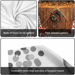 Aperturee - Aperturee Lighted Barn Door Christmas Vibe Garage Door Banner