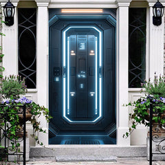 Aperturee - Aperturee Lighted Futuristic Technology Hatch Party Door Cover