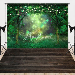 Aperturee - Aperturee Lighted Green Magical Forest Combo Set Backdrop