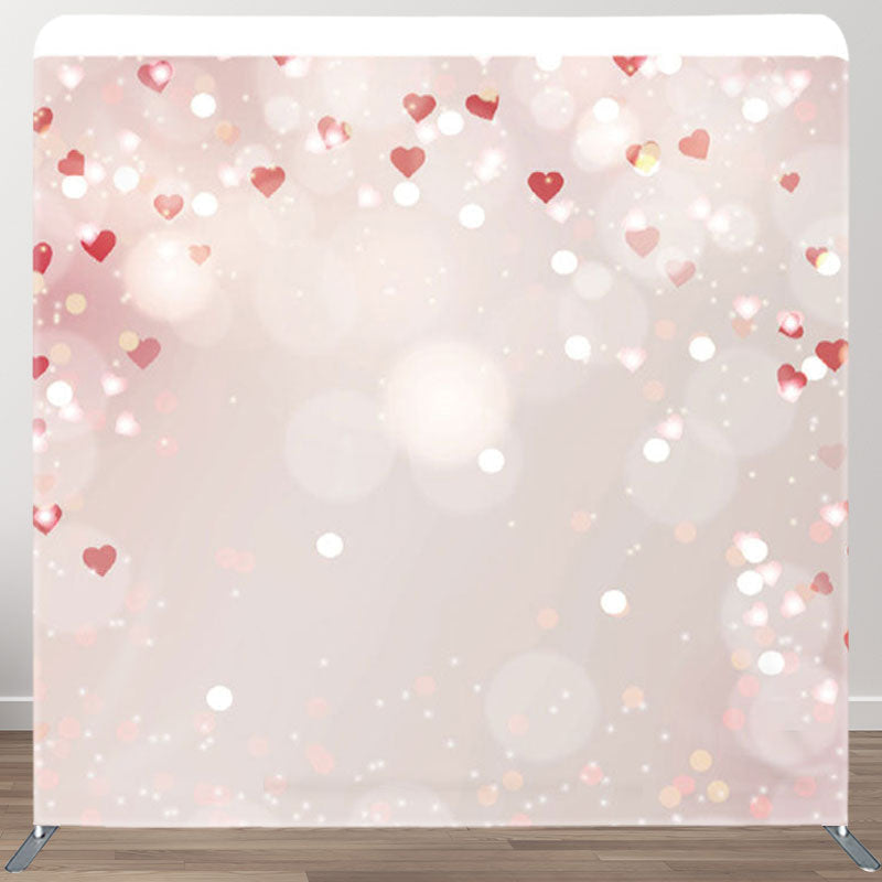 Aperturee - Aperturee Little Hearts Sweet Bokeh Valentines Day Backdrop