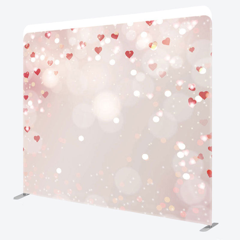 Aperturee - Aperturee Little Hearts Sweet Bokeh Valentines Day Backdrop