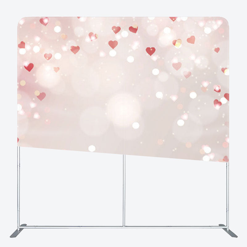 Aperturee - Aperturee Little Hearts Sweet Bokeh Valentines Day Backdrop