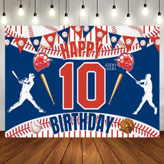 Aperturee - Aperturee Lively Baseball Theme 10Th Birthday Dynamic Backdrop