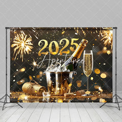 Aperturee - Aperturee Luxury Golden Ice Beer 2025 New Year Backdrop