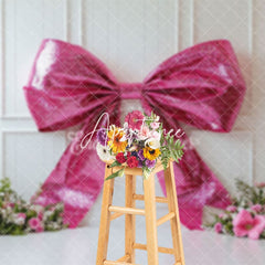 Aperturee - Aperturee Luxury Pastel Bloom Bow Tie Photo Backdrop