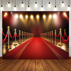 Aperturee - Aperturee Luxury Red Carpet Spotlight Birthday Party Backdrop