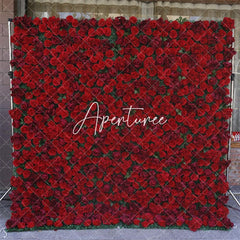 Aperturee - Aperturee Luxury Red Floral High Quality Bridal Shower Decor