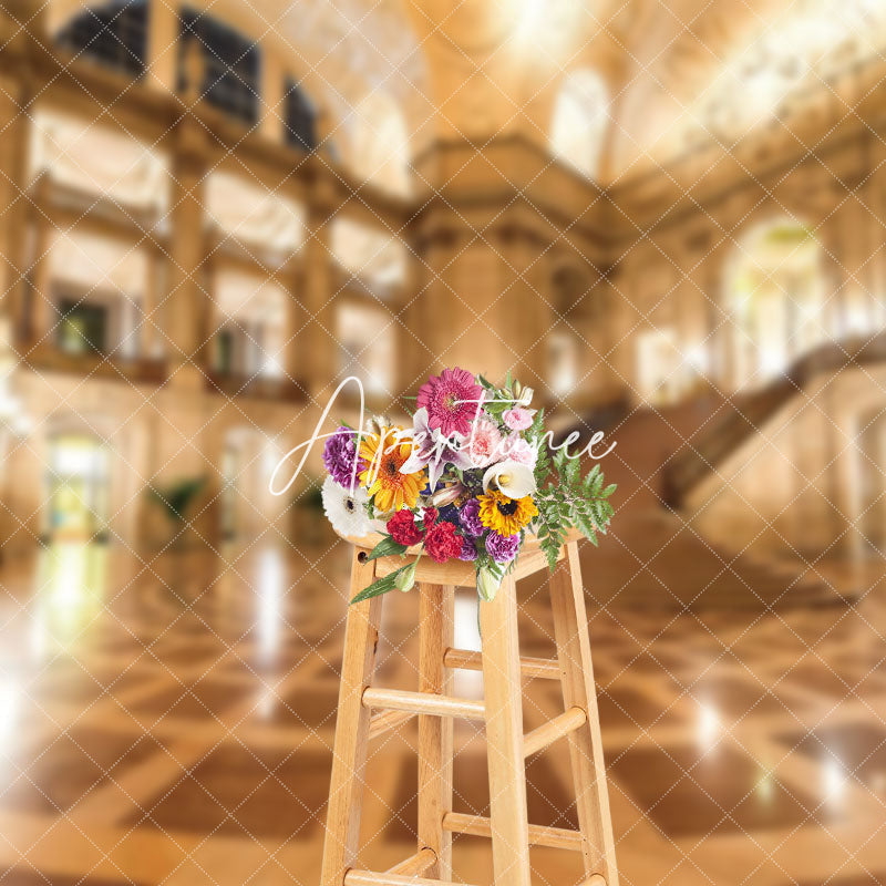 Aperturee - Aperturee Luxury Splendid Palace Hall Architecture Backdrop