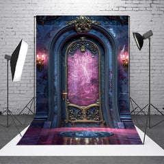 Aperturee - Aperturee Magic Purple Gorgeous Arch Door Portrait Backdrop