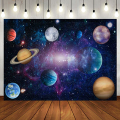 Aperturee - Aperturee Magical Dark Starry Galaxy Happy Birthday Backdrop