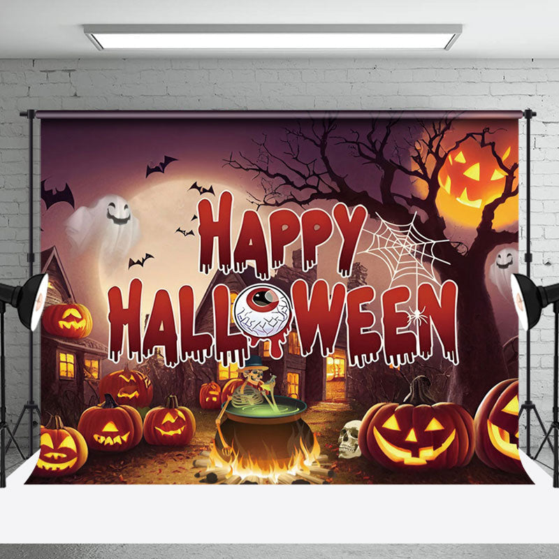 Aperturee - Aperturee Magical Halloween Flying Bats Festive Light Backdrop