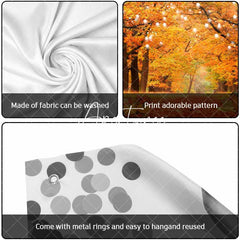 Aperturee - Aperturee Maple Tree Leaves Pumpkins Fall Garage Door Banner