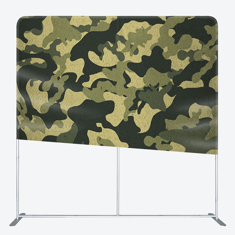 Aperturee - Aperturee Military Style Camouflage Green Party Backdrop Cover