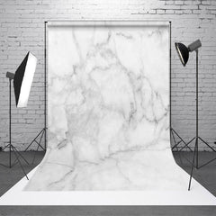 Aperturee - Aperturee Modern White Black Marbled Texture Pattern Backdrop