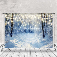 Aperturee - Aperturee Mystic Winter Forest Sunlit Snowy Canopy Backdrop