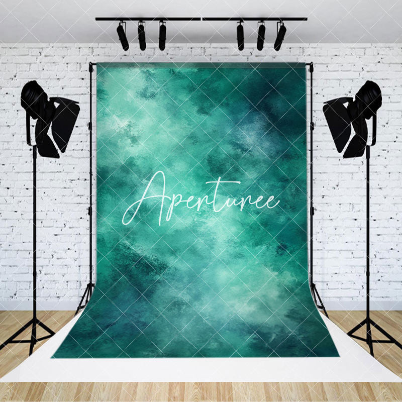 Aperturee - Aperturee Mystical Blue And Green Transition Abstract Backdrop