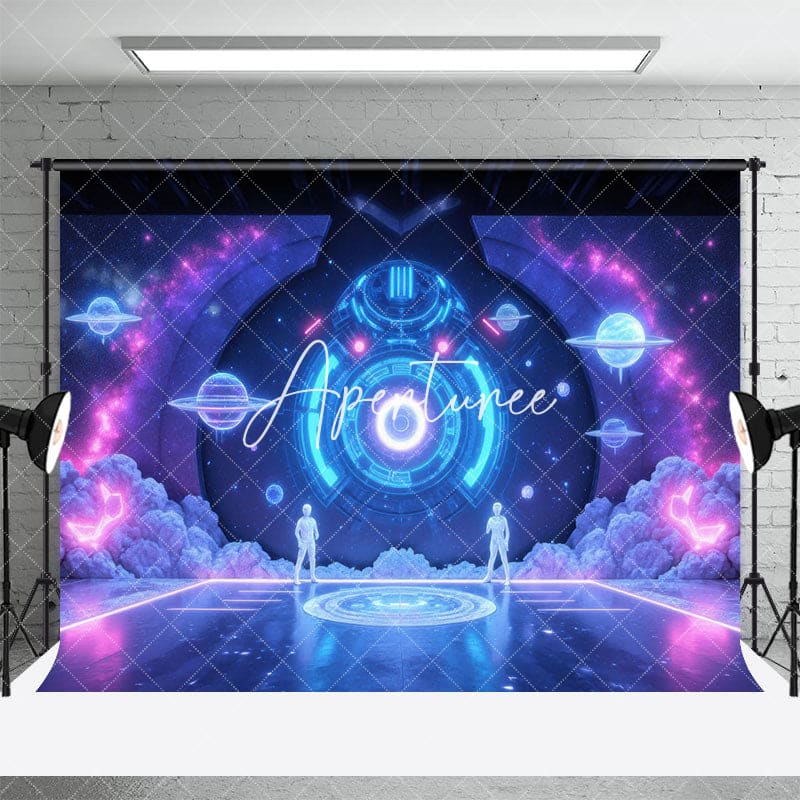 Aperturee - Aperturee Mystical Futuristic Portal Astronaut Planet Backdrop