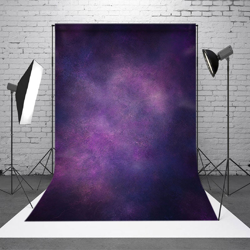 Aperturee - Aperturee Mystical Purple Blue Fuzzy Abstract Artwork Backdrop