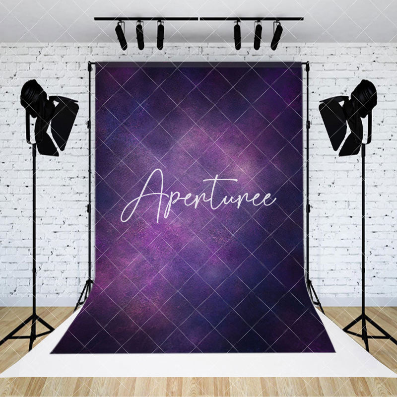 Aperturee - Aperturee Mystical Purple Blue Fuzzy Abstract Artwork Backdrop