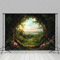 Aperturee - Aperturee Natural Plant Arch Floral Enchanting Spring Backdrop