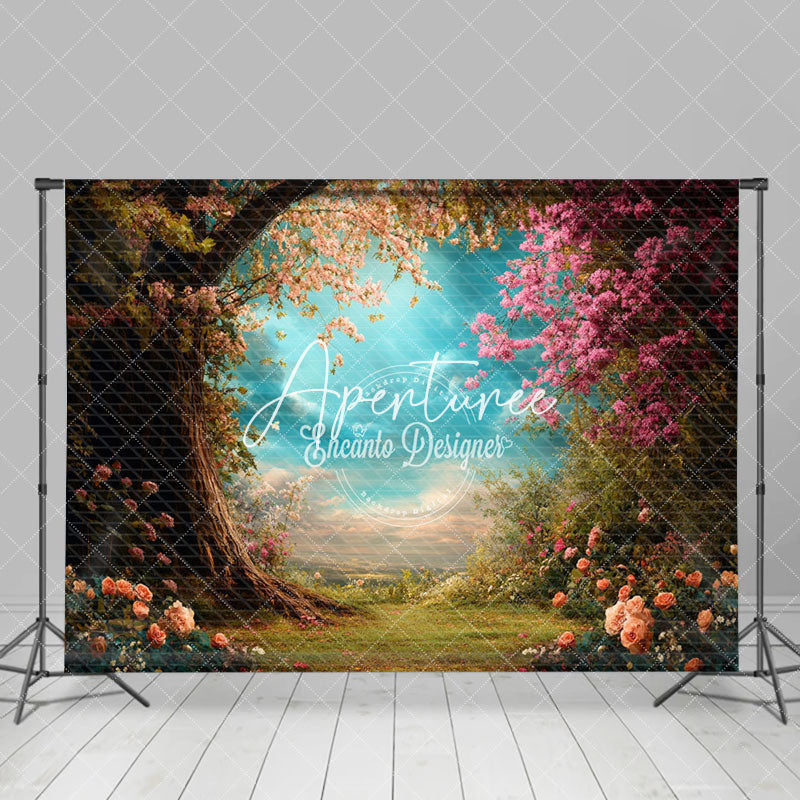 Aperturee - Aperturee Natural Plant Floral Trees Scenery Photo Backdrop