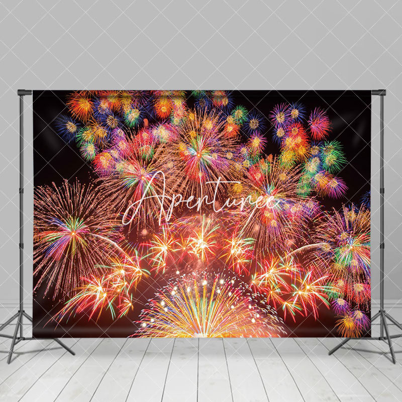 Aperturee - Aperturee New Year Brilliant Night Dazzling Decoration Backdrop